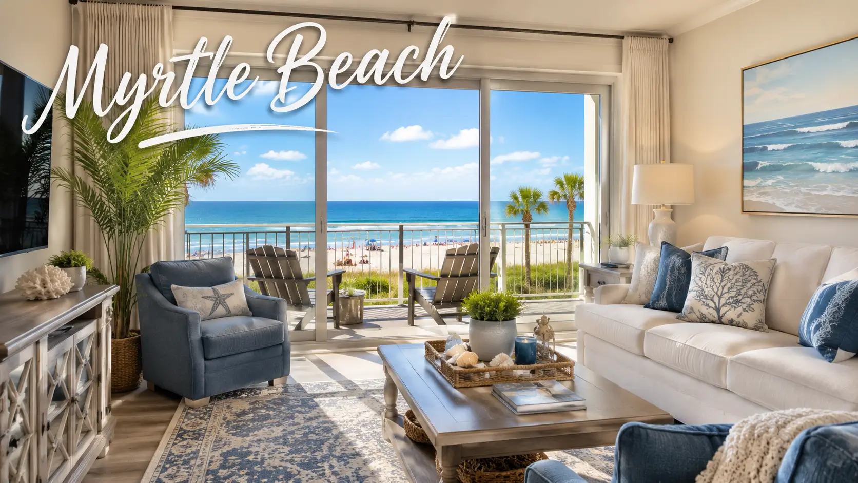 Interior of a Myrtle Beach coastal investment property overlooking the ocean