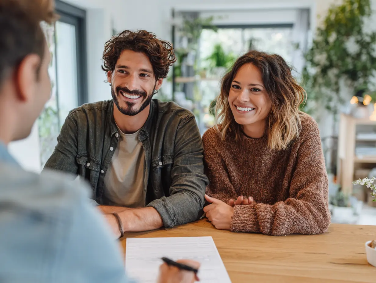 First-time homebuyers in South Carolina reviewing FHA loan options with Beaufort Lending