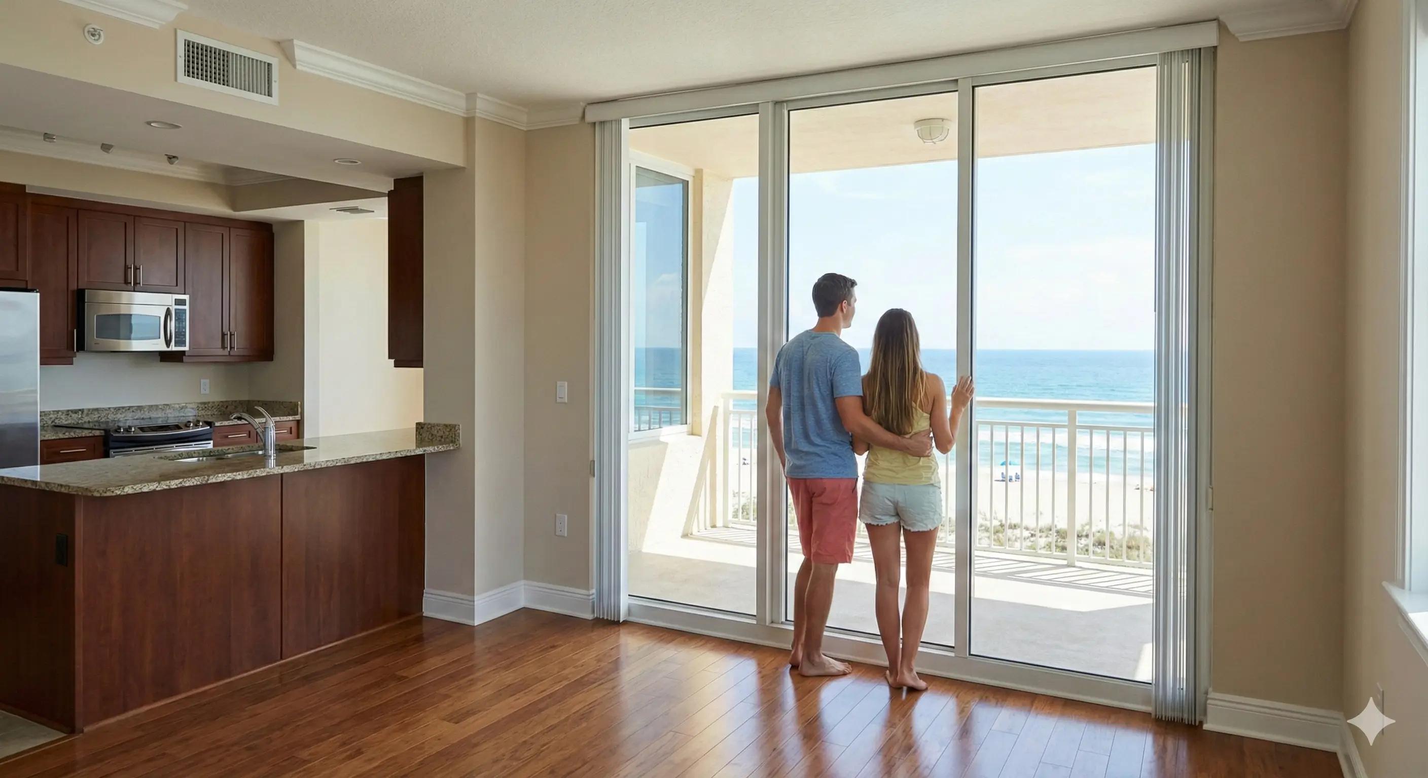 View from a Myrtle Beach condominium near the coast